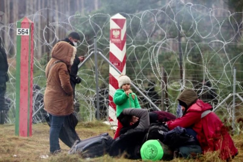 Belarusia rilis rekaman pembersihan kamp perbatasan