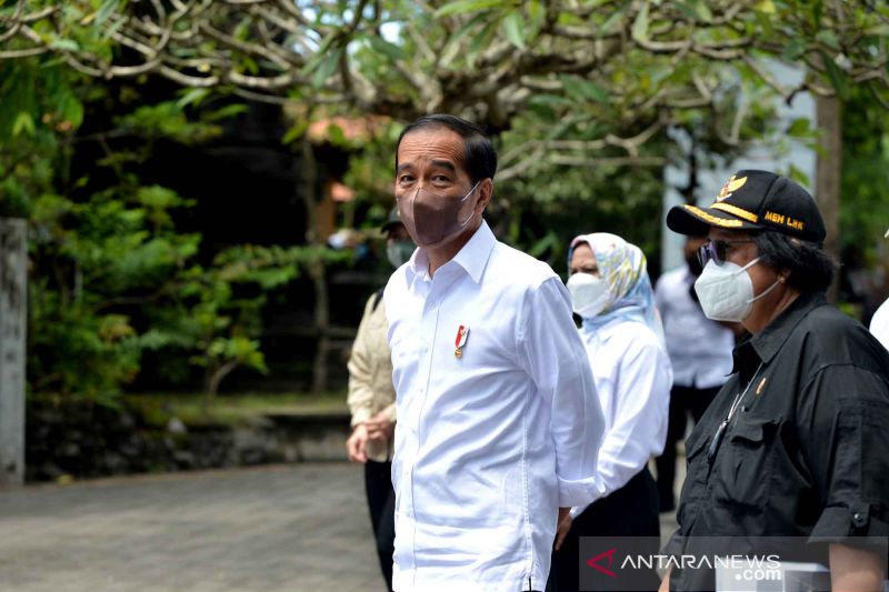 Presiden Jokowi tinjau kesiapan lokasi KTT G20 di Bali