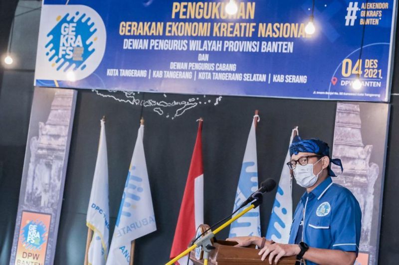 Sandiaga harap kehadiran DPW Gekrafs Banten jadi gerakan kolaboratif
