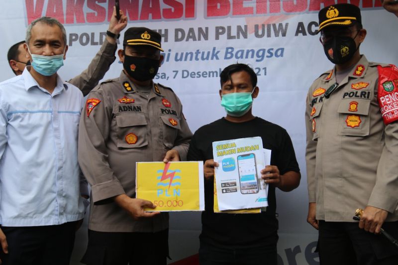 PLN UIW Aceh-Polda Aceh gelar vaksinasi serentak di 23 kabupaten/kota