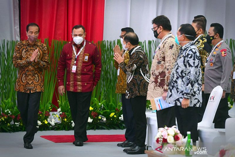 Presiden Jokowi: Masyarakat nilai pemberantasan korupsi belum baik