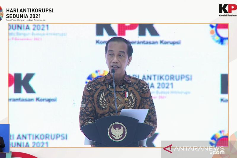 Presiden Jokowi: Masyarakat nilai pemberantasan korupsi belum baik