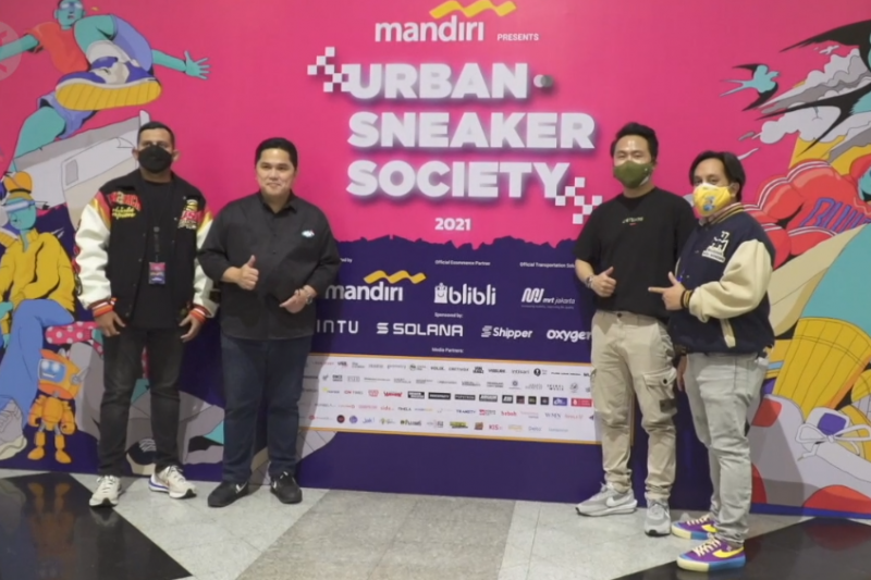 Hargai karya bangsa, Erick Thohir dukung Urban Sneaker Society