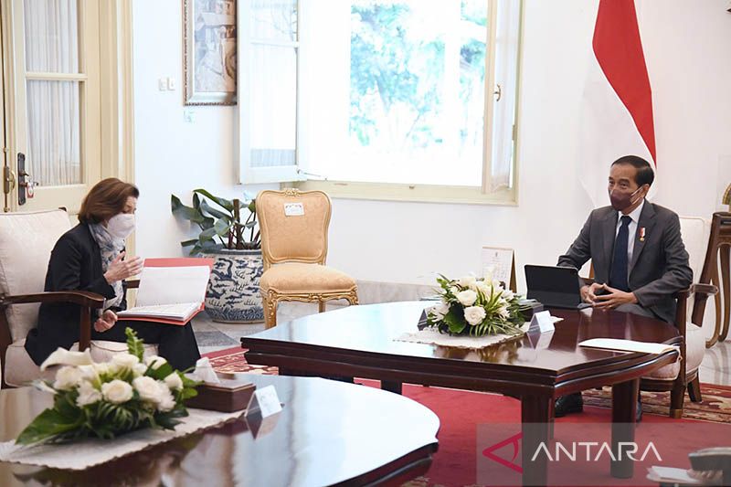 Presiden Jokowi terima kunjungan Menteri Angkatan Bersenjata Prancis