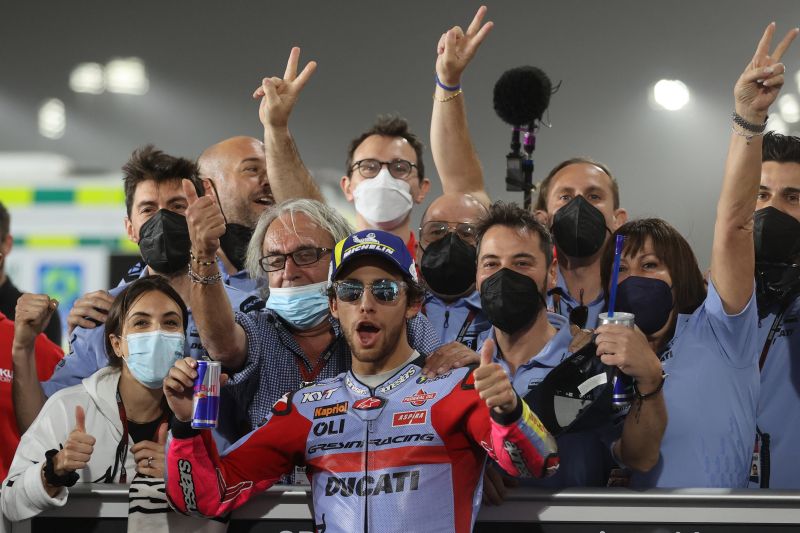 MotoGP Qatar – Bastianini rayakan kemenangan perdana