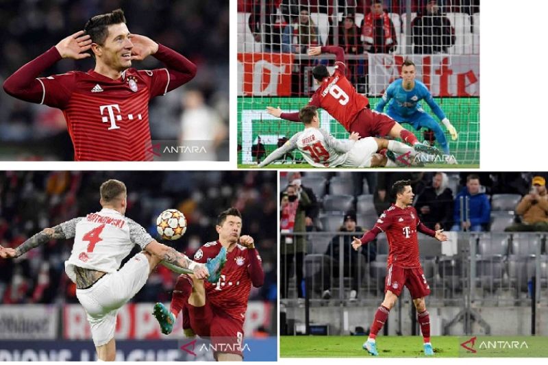 Lewandowski cetak hat-trick tercepat di Liga Champions