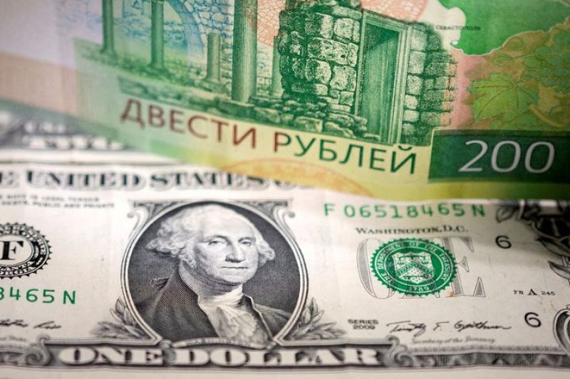Rubel menguat lewati 63/dolar, capai tertinggi baru 5 tahun atas euro