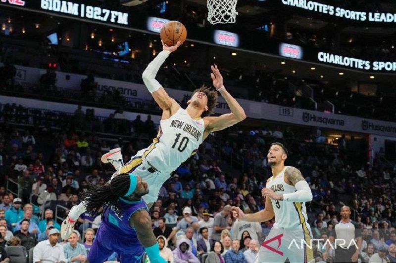 NBA: New Orleans Pelicans menang tipis 106-103 lawan Charlotte Hornets