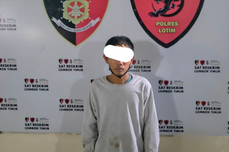 Pelaku jambret HP di Lenek Lombok Timur babak belur dihajar warga