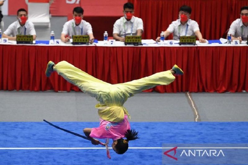 Nandhira Mauriskha raih medali perak wushu SEA Games Vietnam