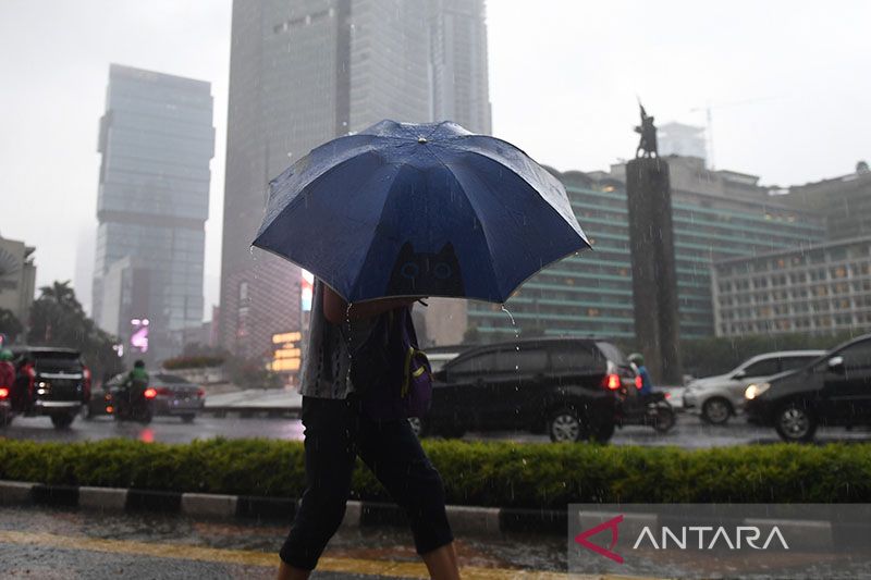 Jumat, BMKG prakirakan hujan mengguyur Jakarta