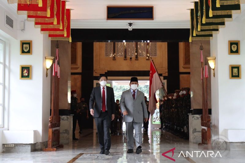 Prabowo optimistis kerja sama pertahanan dengan Singapura meningkat