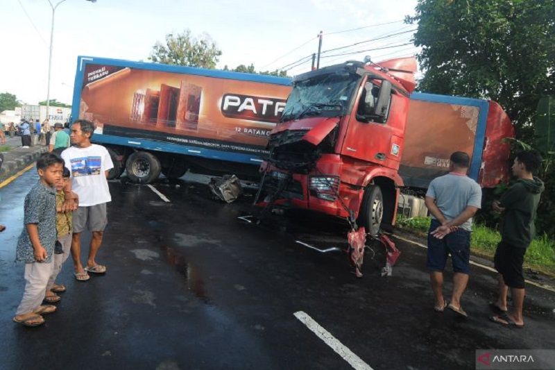 Kecelakaan truk trailer di Boyolali