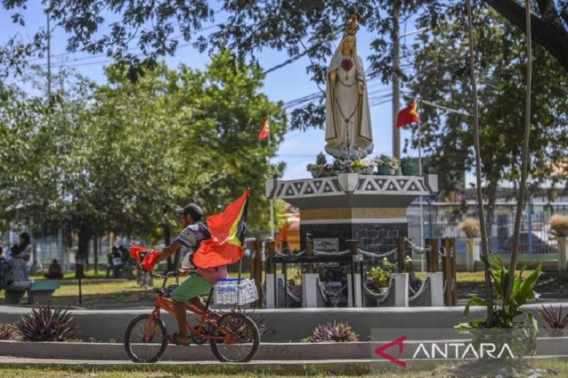 Suasana Kota Dili jelang pelantikan presiden