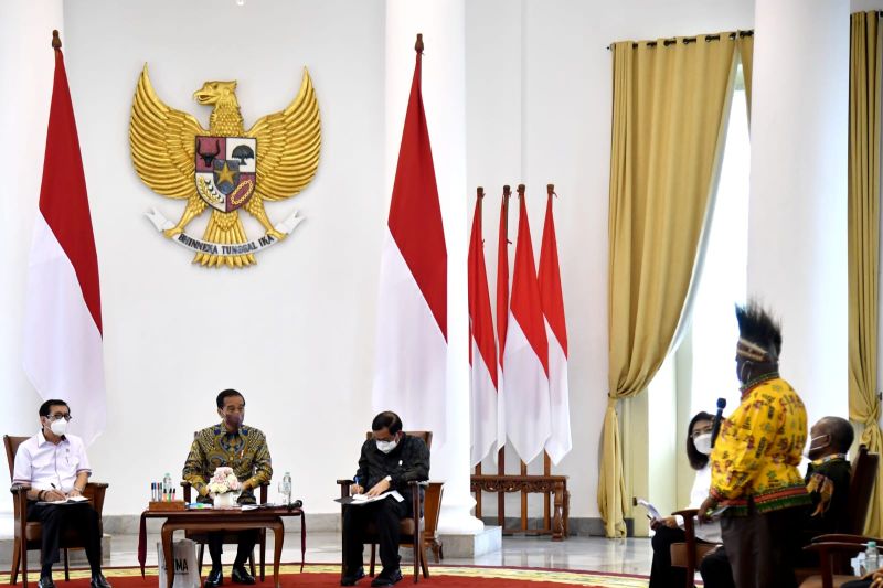 Presiden Jokowi terima Majelis Rakyat Papua dan Papua Barat di Istana Bogor