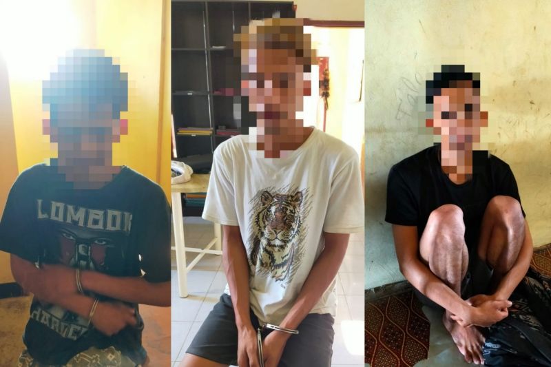 Kawanan pembobol konter “handphone” di Lombok Tengah, tiga ditangkap dan satu buron