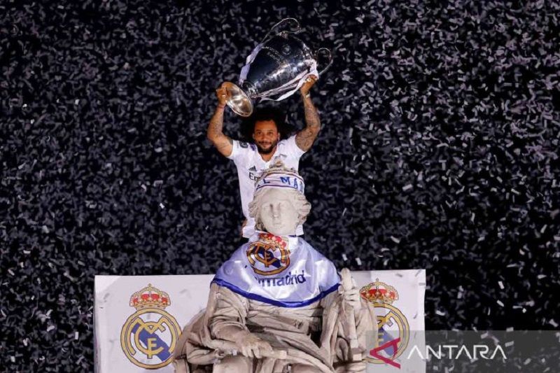 Perayaan kemenangan Real Madrid di Liga Champions