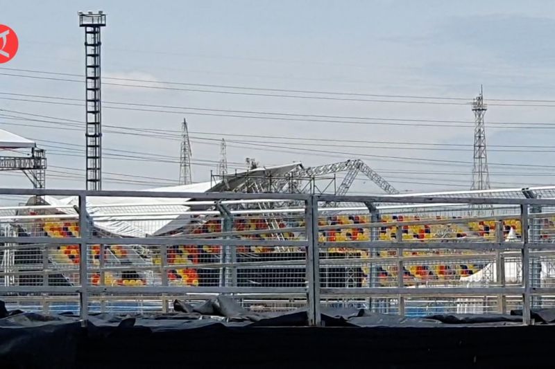 Area Sirkuit Formula E ditutup sementara untuk perbaiki atap tribun