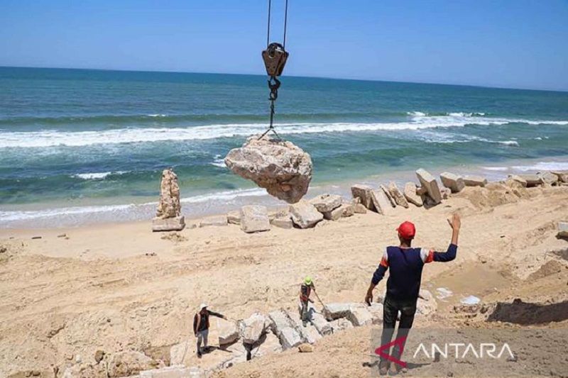 Mencegah erosi pantai Gaza