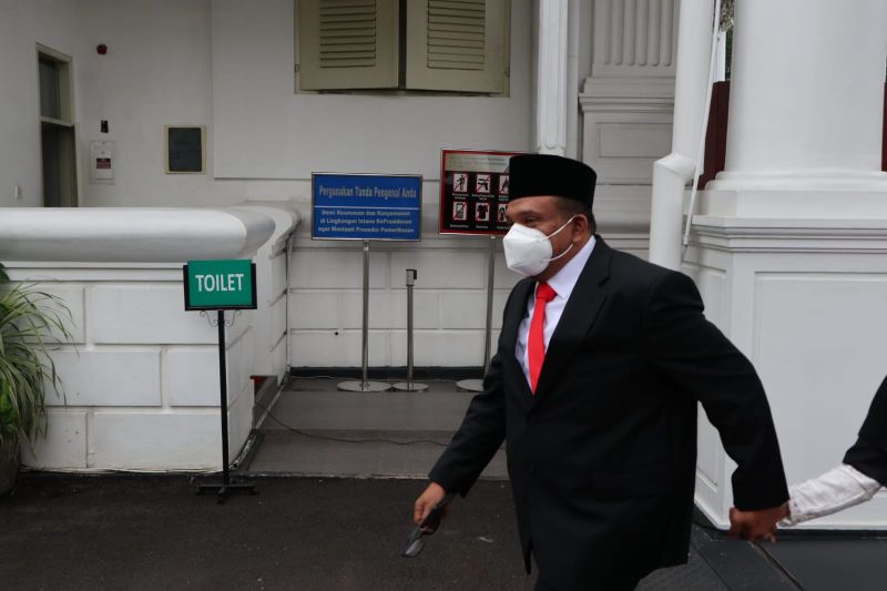 Sekjen DPP PBB Afriansyah Noor tiba di Istana dan sebut jadi wamenaker