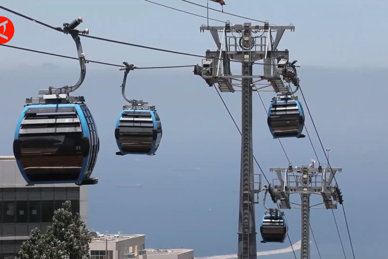 Mahasiswa di Haifa Israel kini dapat bepergian dengan kereta gantung
