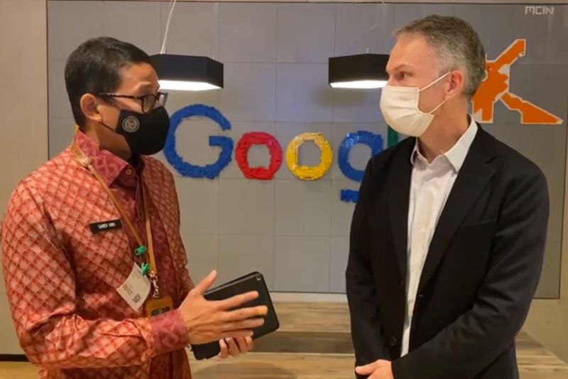 Sandiaga Uno ajak Google bermitra kembangkan sektor parekraf