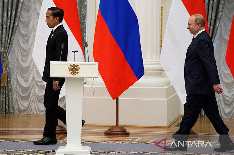 Putin sampaikan perkembangan terkait Ukraina kepada Jokowi