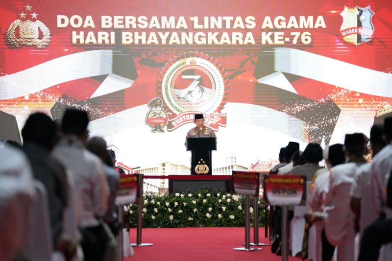 Polri gelar doa lintas agama untuk Indonesia lebih baik