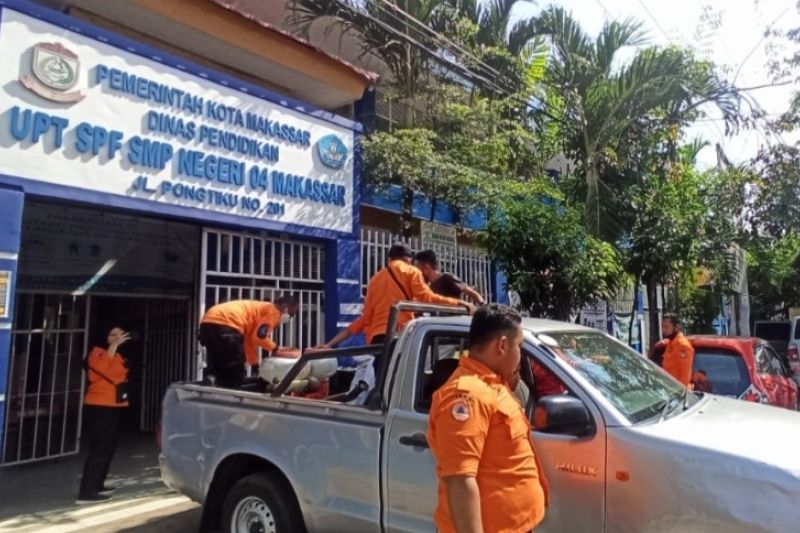 BPBD Kota Makassar disinfeksi 25 sekolah jelang PTM