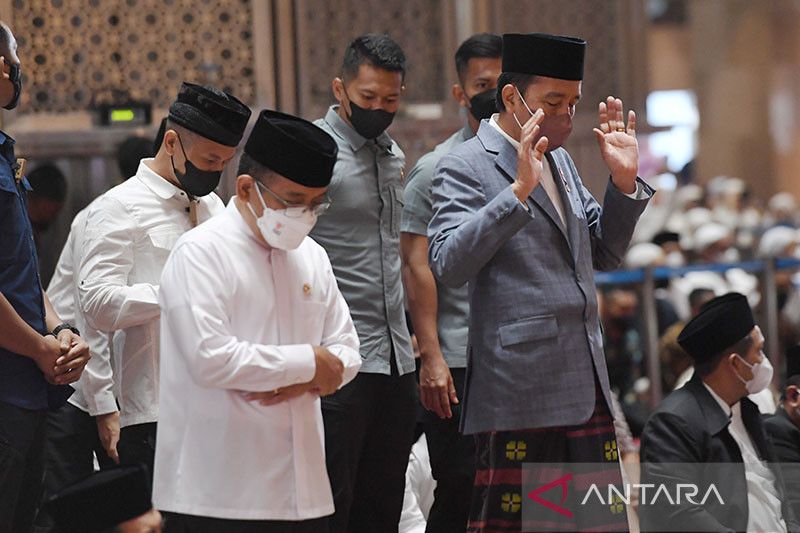 Presiden Jokowi laksanakan Shalat Idul Adha di Masjid Istiqlal