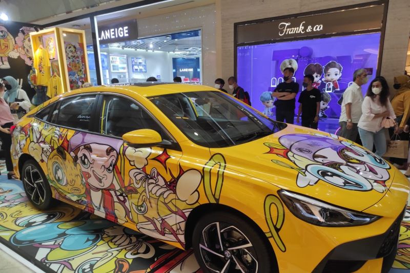 MG 5 GT jadi kanvas seniman visual Muklay