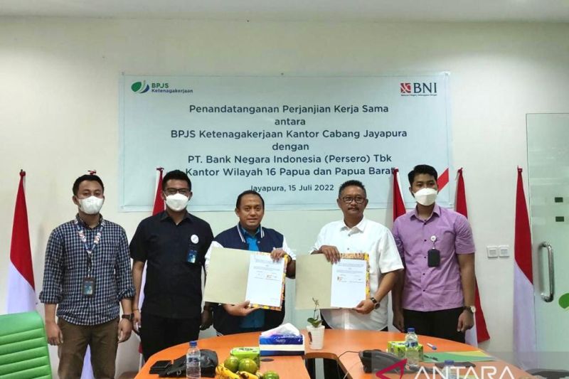 BPJAMSOSTEK Jayapura jalin kerja sama dengan BNI Agen46