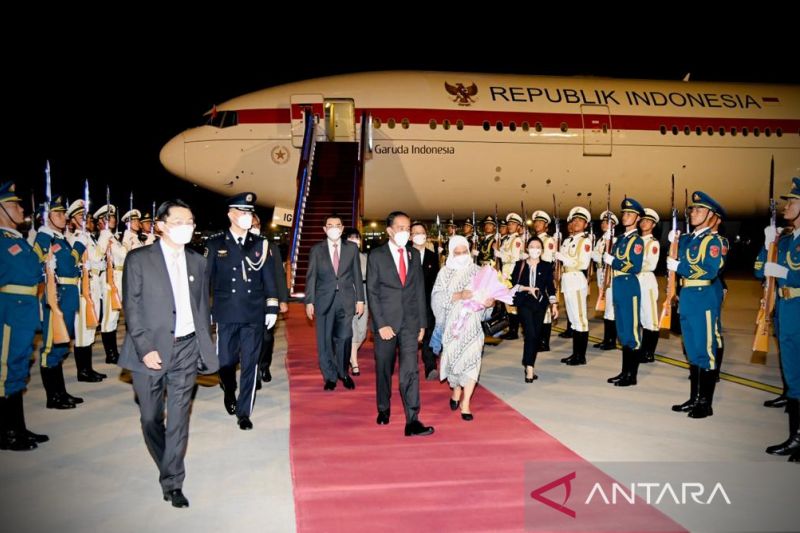 Presiden Jokowi tiba di Beijing dijadwalkan bertemu Xi Jinping