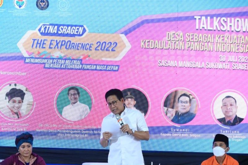 Mendes PDTT: Desa miliki peran strategis wujudkan ketahanan pangan