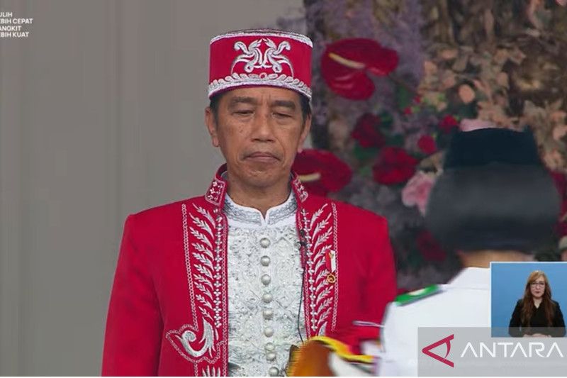 Presiden Jokowi jadi Inspektur Upacara HUT Ke-77 RI
