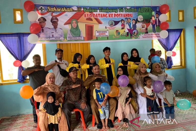 Mahasiswa UTU sosialisasi pencegahan stunting bagi warga Aceh Jaya