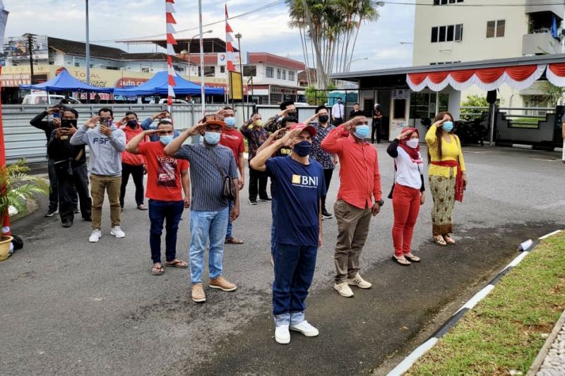 Peringatan HUT RI ke-77 di KJRI Kuching