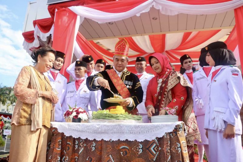 Peringatan HUT RI ke-77 di KJRI Kuching