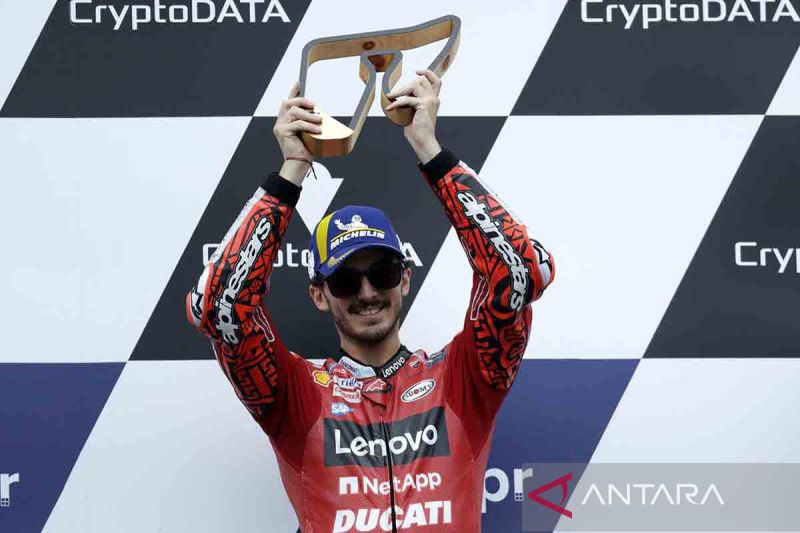 MotoGP Austria: Bagnaia raih hattrick, samai rekor Casey Stoner