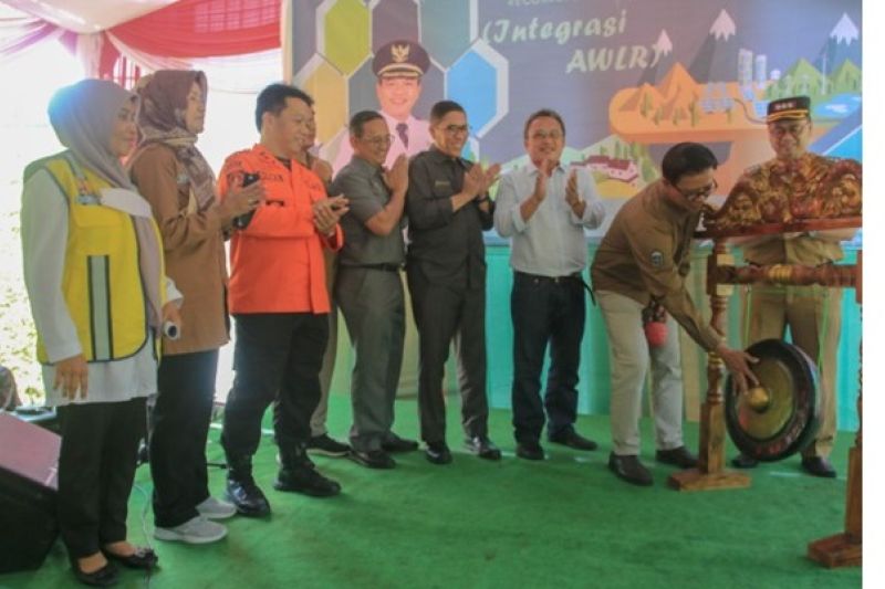 Kabupaten Bandung Meluncurkan Integrasi Automatic Water Level Recorder (AWLR) Pengukur Sungai