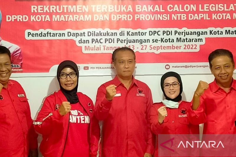 PDIP Mataram membuka pendaftaran caleg hadapi Pemilu 2024