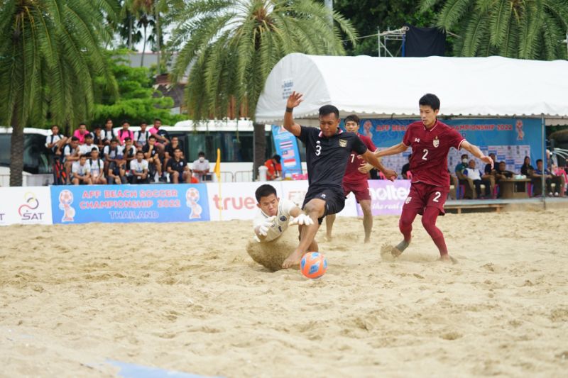 AFF Beach Soccer Championship 2022 – Indonesia kalah 3-5 melawan Thailand pada laga perdana di Pattaya