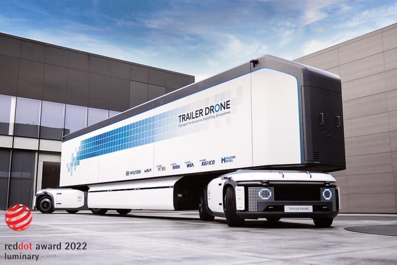 Konsep trailer hidrogen Hyundai raih penghargaan Red Dot Design