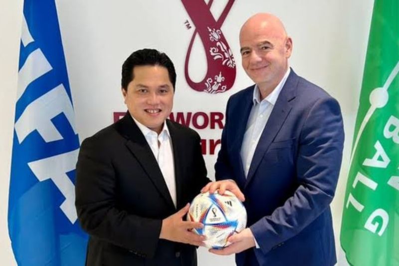 Erick Thohir bicara peluang Indonesia bidding tuan rumah Piala Dunia