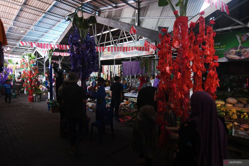 Semarak Perayaan Maulid di Pasar Tradisional