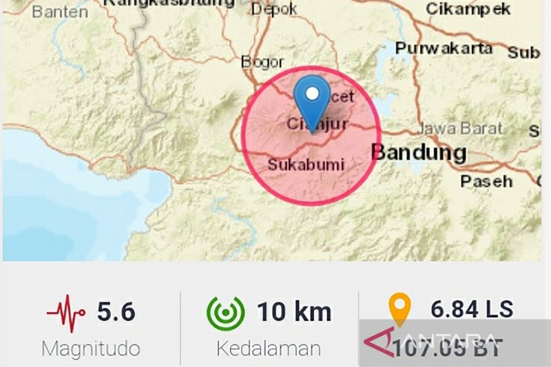 Ahli: Gempa Cianjur berpotensi merusak tidak terkait gempa megathrust