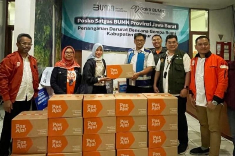 PosAja! salurkan bantuan logistik untuk korban gempa di Cianjur