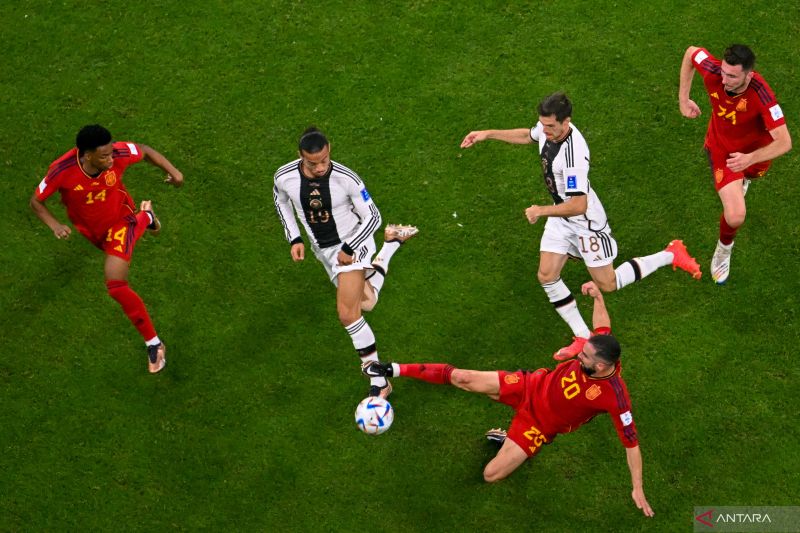 Pertandingan antara Jerman dan Spanyol berakhir imbang 1-1