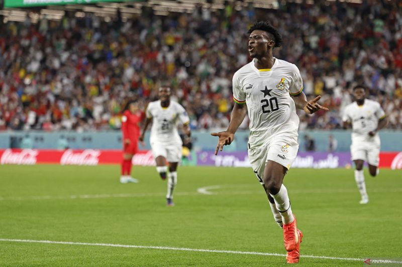 Ghana melewati penghalang pertahanan Korea Selatan dengan skor 3-2