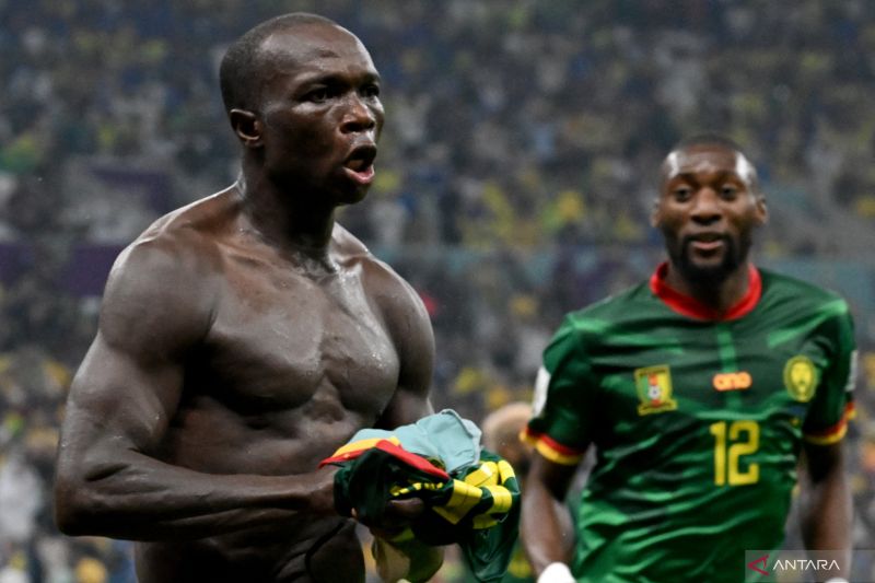 Meski kalah 1-0 dari Brasil, Kamerun gagal melaju ke babak 16 besar